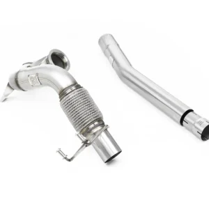 VW Polo GTI 2.0 TSI (AW – 5 puertas/modelos sin GPF) – no resonado Downpipe y Decat para cat-back OE