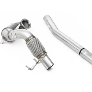 VW Polo GTI 2.0 TSI (AW – 5 puertas/modelos sin GPF) – no resonado Downpipe y catalizador Race para Milltek cat-back