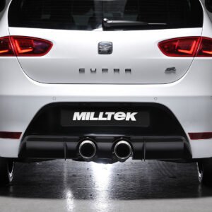 Seat Leon Cupra R 2.0 TSI 265ps – Escape cat-back no resonado (sonido más intenso) con salidas dobles GT100 pulidas