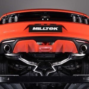 Ford Mustang 2.3 (S550 Fastback) – Escape cat-back no resonado (sonido más intenso) con salidas GT-100 pulidas
