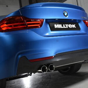 BMW Serie 4 F32 428i Auto – Escape cat-back no resonado (sonido más intenso) con salidas pulidas