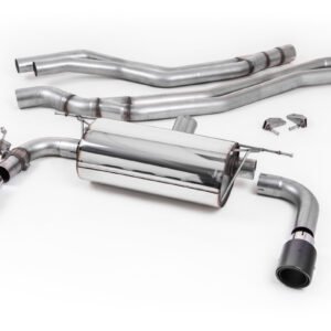 BMW Serie 2 – escape cat-back No resonado (sonido más intenso) de competición con salidas Jet 90 de carbono