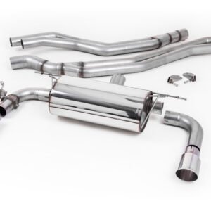 BMW Serie 2 – escape cat-back No resonado (sonido más intenso) de competición con salidas GT-90 pulidas