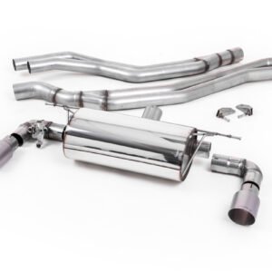 BMW F20/21 M140i (sin OPF) – escape cat-back no resonado (sonido más intenso) de competición con salidas GT-90 de titanio