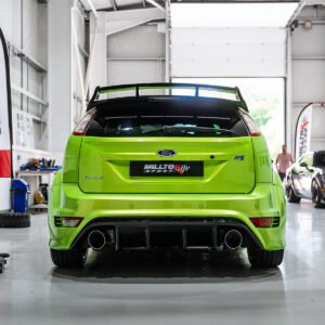 Ford Focus MK2 RS – escape turbo-back no resonado (sonido más intenso) con catalizador deportivo de alto flujo y dobles DTM salidas