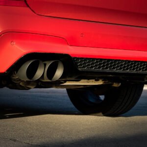 BMW X3 G01/X4 G02 S58 – escape desde OPF/GPF con salidas GT-115 negras Cerakote