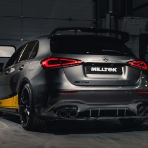 Mercedes A35 AMG W177 carrocería compacta (modelos con GPF) – cuatro salidas negras Cerakote