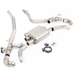 Range Rover Vogue L460 P440/460/510/550e (SWB y LWB) – sistema axle-back con colas orientadas hacia abajo to OE Bumper