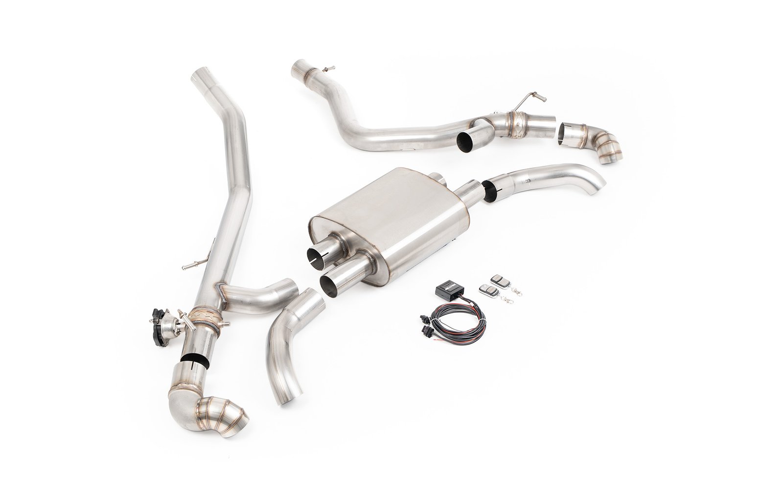 Range Rover Vogue L460 P440/460/510/550e (SWB y LWB) – sistema axle-back con colas orientadas hacia abajo to OE Bumper