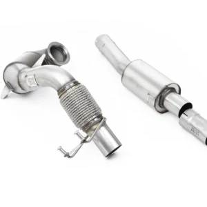 VW Polo GTI 2.0 TSI (AW – 5 puertas/modelos sin GPF) – resonado Downpipe y catalizador Race para Milltek cat-back