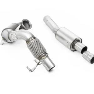 VW Polo GTI 2.0 TSI (AW – 5 puertas/modelos sin GPF) – resonado Downpipe y catalizador Race para cat-back OE