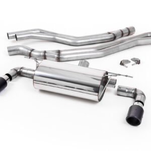 BMW F20/21 M140i (sin OPF) – Escape cat-back resonado (sonido más discreto) con salidas Jet 90 de carbono