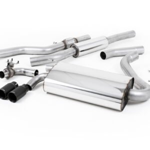 BMW Serie 4 – Escape cat-back resonado (sonido más discreto) con salidas negras Cerakote