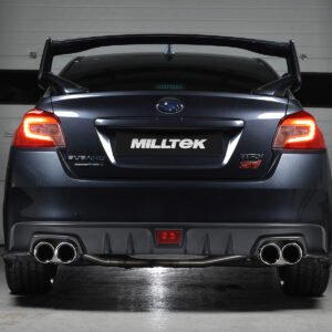 Subraru Impreza WRX y STi (2014 – 2021) – Escape cat-back resonado (sonido más discreto) con MSUB169 Connector y salidas GT-100 pulidas