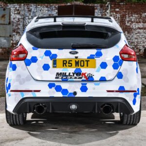 Ford Focus MK3 RS – Escape cat-back resonado (sonido más discreto) con salidas GT-115 pulidas