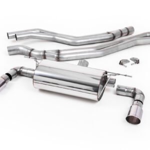 BMW F20/21 M140i (sin OPF) – Escape cat-back resonado (sonido más discreto) con salidas GT-90 pulidas