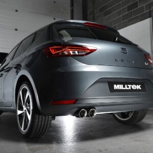 Seat Leon FR 2.0 TDI 150 – Escape cat-back resonado (sonido más discreto) con salidas pulidas