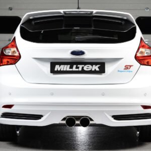 Ford Focus MK3 ST 5 puertas compacto – Escape cat-back resonado (sonido más discreto) con salidas pulidas