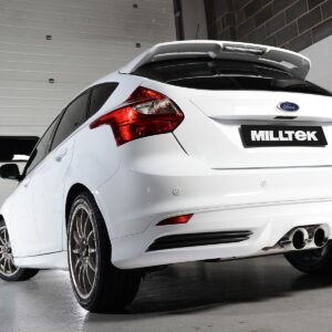 Ford Focus MK3 ST 5 puertas compacto – Escape cat-back resonado (sonido más discreto) con salidas pulidas