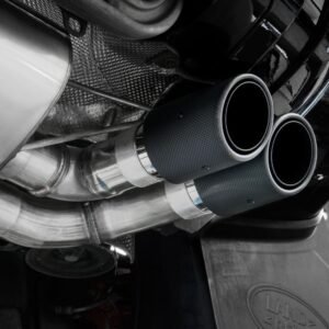 Land Rover Defender 130 5.0 V8 – resonado con válvulas escape desde OPF/GPF con salidas de carbono