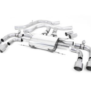 Alfa Romeo Giulia 2.9 V6 Quadrifoglio – Front Pipe-Back System with GT-100 Titanium Trims – Valved