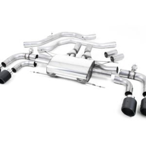Alfa Romeo Giulia 2.9 V6 Quadrifoglio – Front Pipe-Back System with Jet-100 Carbon Trims – Valved