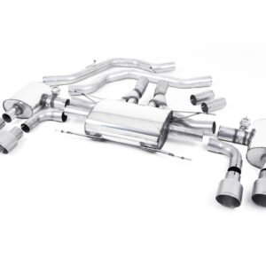 Alfa Romeo Giulia 2.9 V6 Quadrifoglio – Front Pipe-Back System with GT-100 Titanium Trims – Valved