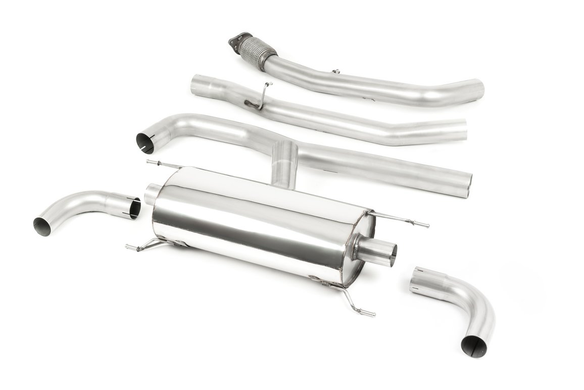 Alfa Romeo Giulia 2.0T Veloce – Non-Valved & Non-Resonated (Louder) Cat-Back Exhaust System – Uses OE Trims