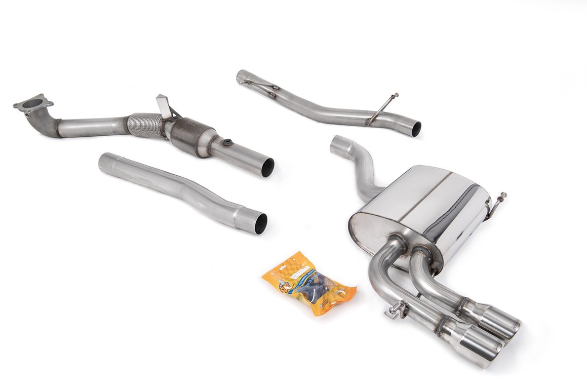 Audi A3 2.0T FSI Quattro – Non-Resonated (Louder) Turbo-Back Exhaust System with Hi-Flow Sports Catalyst