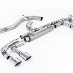 Audi S3 8Y Sportback modelos con GPF – ‘Race’ 80mm no resonado (sonido máximo) sistema de escape cat-back con colas ovaladas pulidas