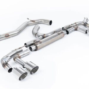 Audi S3 8Y Sportback modelos con GPF – ‘Race’ 80mm no resonado (sonido máximo) sistema de escape cat-back con colas pulidas