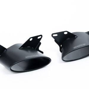 Audi RS6/RS7 C8 – no resonado Signature Series Titanium axle-back con colas ovaladas negras Cerakote