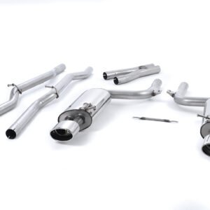 Audi RS4 B7 – Non-Valved Non-Resonated Cat-Back Exhaust System with Polished Oval Trims
