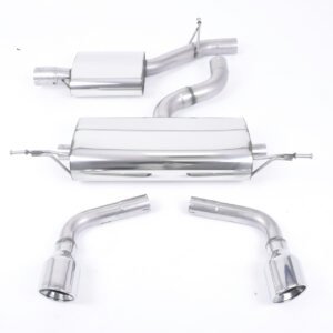 Audi TT MK2 3.2 Quattro – Resonated (Quieter) Cat-Back Exhaust System with Dual 100mm JET Trims