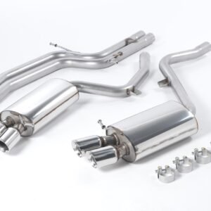 Audi S5 V8 – Non-Resonated (Louder) Cat-Back Exhaust System with Polished Trims (For Manual Models)