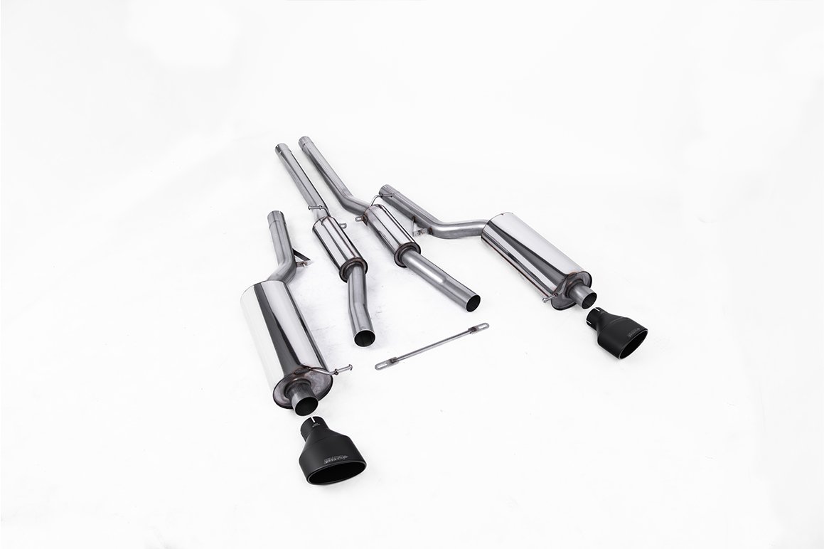 Audi RS6 C5 – Resonated (Quieter) Cat-Back Exhaust System with Cerakote Black Trims