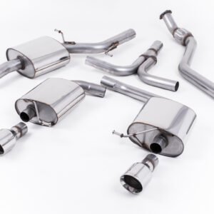 Audi A5 2.0 TFSI – sistema de escape cat-back con pulidas doble salida colas