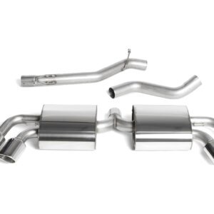 Audi TTS MK2 Quattro – Non-Resonated (Louder) Cat-Back Exhaust System with Quad Polished Trims