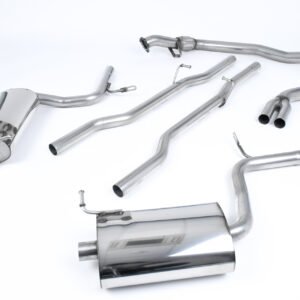 Audi A4 1.8T B6 Quattro Avant (5-speed) – Non-Resonated (Louder) Cat-Back Exhaust System with 100mm Trims