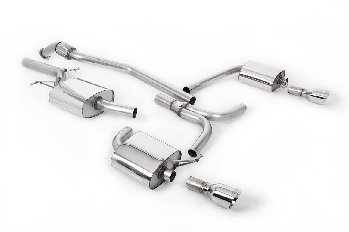 Audi A5 2.0 TFSI – sistema de escape cat-back con doble salida pulidas colas GT100