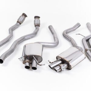 Audi RS5 B8 Coupe – Non-Resonated (Louder) Cat-Back Exhaust System (U.S Spec) – Uses OE Trims