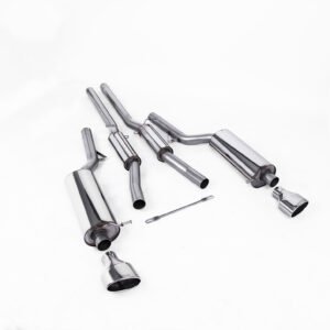 Audi RS6 C5 – Resonated (Quieter) Cat-Back Exhaust System with Polished Trims