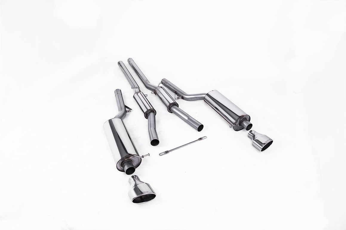 Audi RS6 C5 – Resonated (Quieter) Cat-Back Exhaust System with Polished Trims