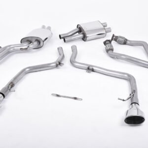 Audi S5 B8 (S tonic) – Race no resonado (más sonido) sistema de escape cat-back con colas ovaladas pulidas
