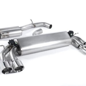 Audi S3 8V/8V.2 – Resonated (Quieter) Cat-Back Exhaust System with Quad Round Polished Trims