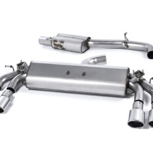 Audi S3 8V/8V.2 Sportback Non GPF – Resonated (Quieter) Cat-Back Exhaust System with Quad Oval Polished Trims