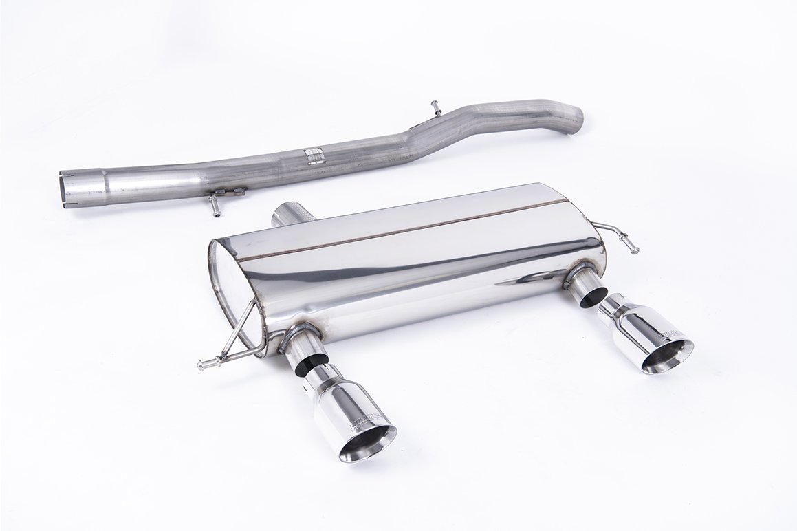Audi TT MK1 225 Quattro – no resonado (más sonido) sistema de escape cat-back Race con colas pulidas GT100 (para the 225 Model)