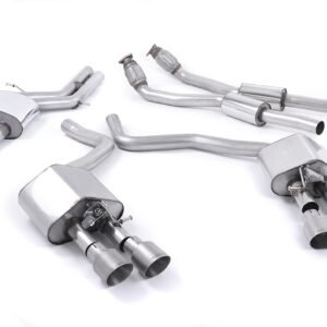 Audi S6 C7/S7 Sportback – Valved & Resonated (Quieter) Cat-Back Exhaust System with Titanium Trims