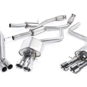 Audi S8 D4 Quattro – Escape cat-back resonado (sonido más discreto) con salidas pulidas
