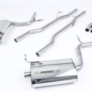 Audi A4 2.0 B7 Quattro/DTM – no resonado (más sonido) sistema de escape cat-back con colas GT100 (para Tiptronic modelos)